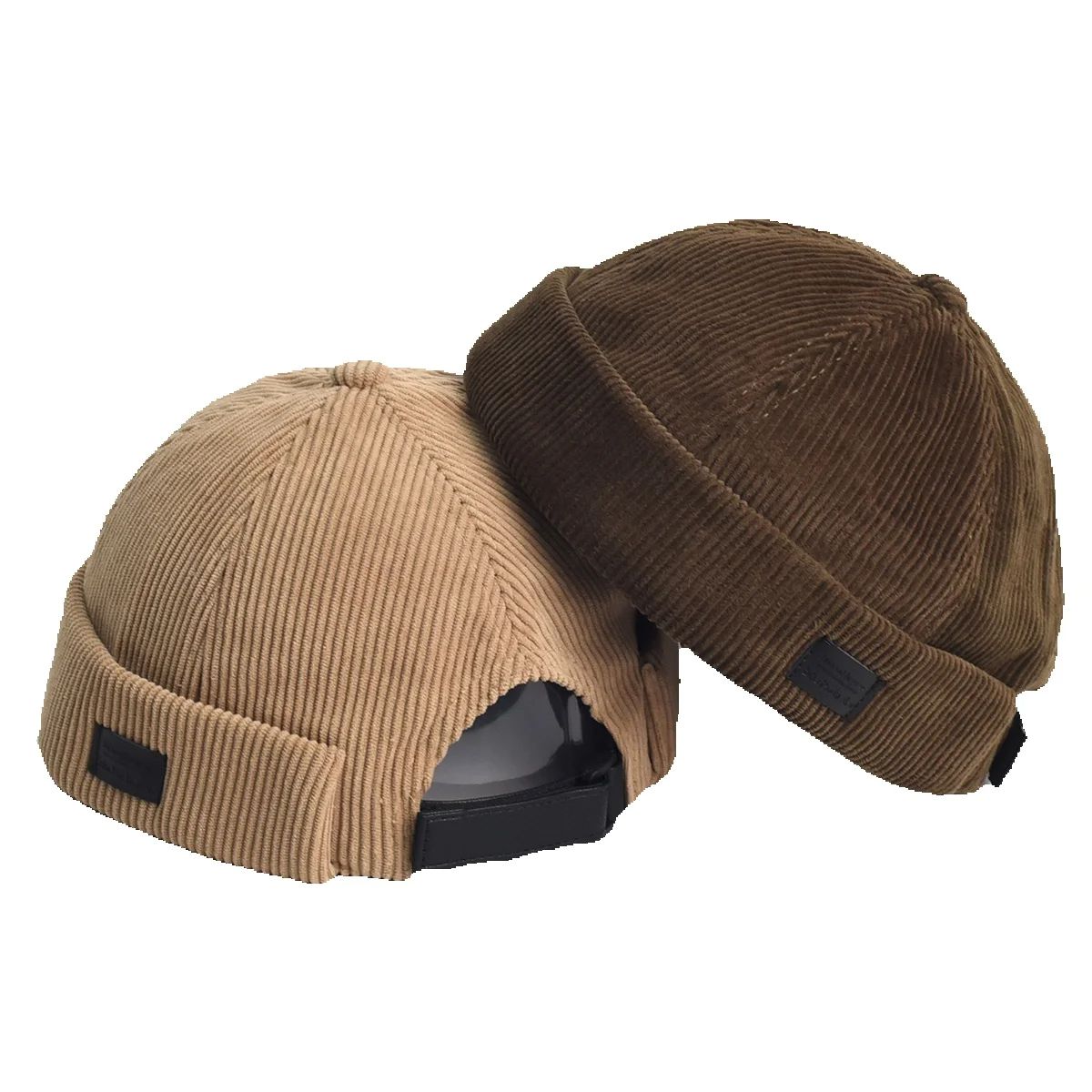 Streetwear Brand Beanie - Retro bere şapka Unisex katı kap