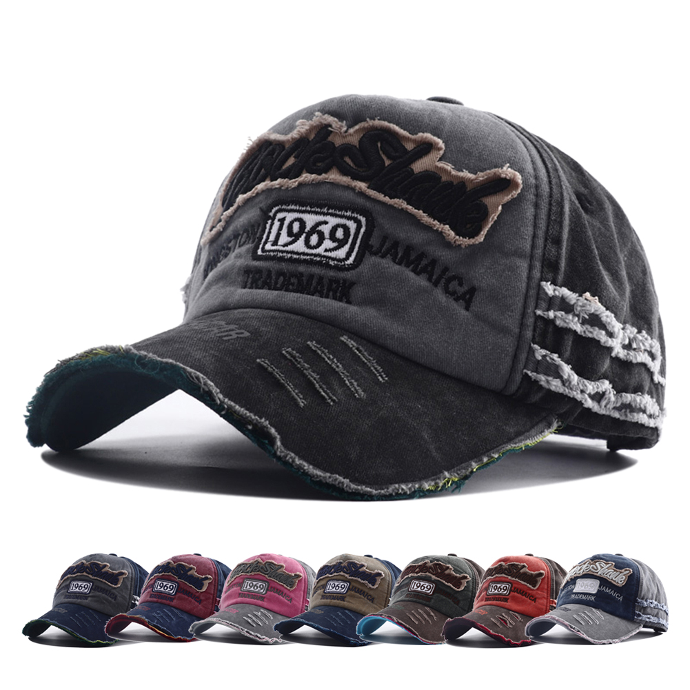Streetwear Brand Beanie - Retro Mektup Nakış Yıkanmış Pamuk Beyzbol