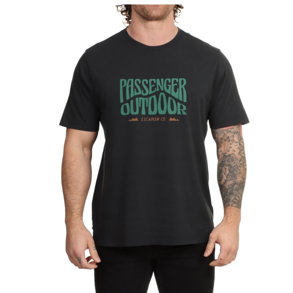 Streetwear Brand With Mountain Logo - Klasik Logo Çevre Koruma Dağ Açık