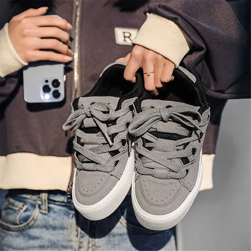 Streetwear Brand Global - Bağlama ile Hiphop kadın okul ayakkabısı