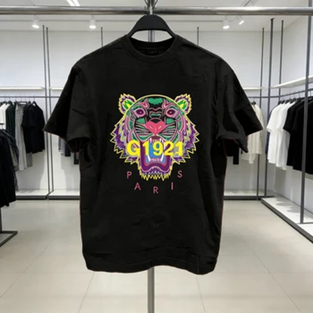 Streetwear Brands - 2026 Aslan Kafası Baskılı Tişört Erkek