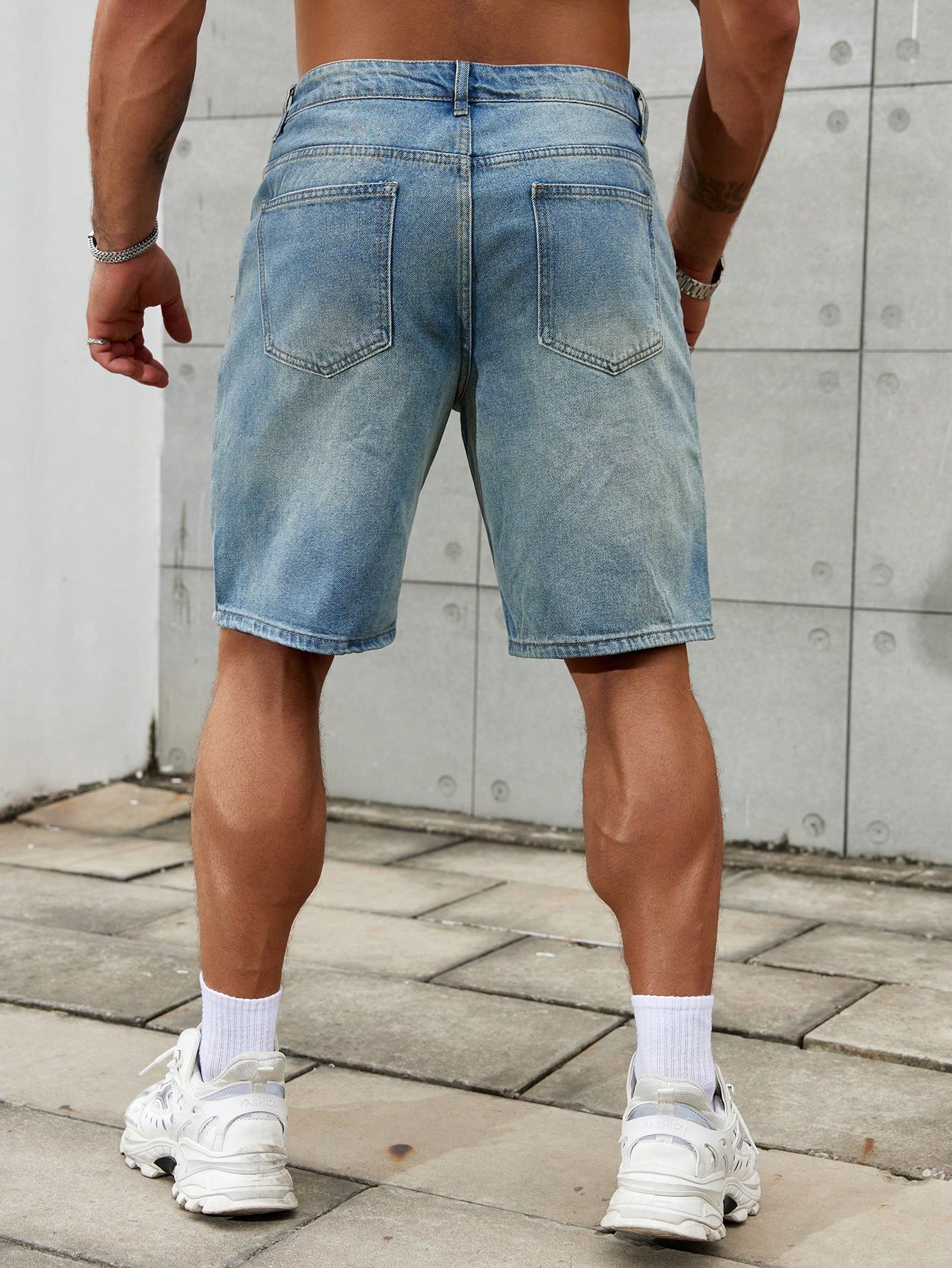 Yeni moda Mens yırtık kısa kot - Streetwear Brands incelemesi ve fiyatı